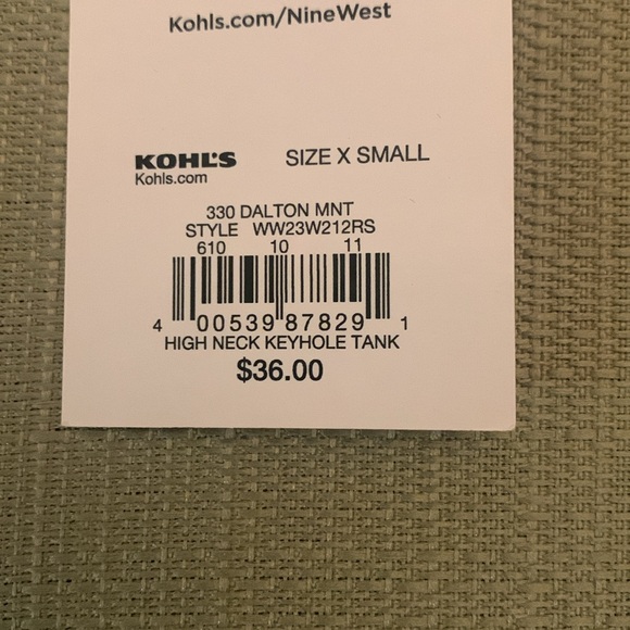 Nine West womens sleeveless top size XS - Picture 7 of 7